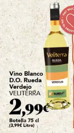 Gadis VELITERRA Vino Blanco D.O. Rueda Verdejo oferta