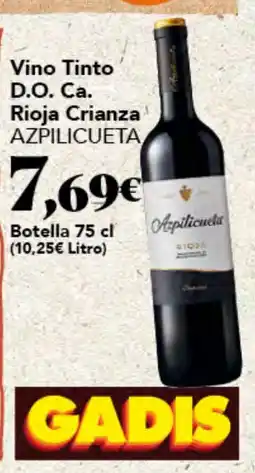Gadis AZPILICUETA Vino Tinto D.O. Ca. Rioja Crianza oferta