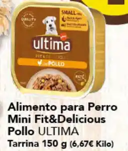Gadis ULTIMA Alimento para Perro Mini Fit&Delicious Pollo Tarrina oferta