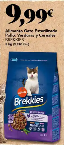 Gadis BREKKIES Alimento Gato Esterilizado Pollo, Verduras y Cereales oferta