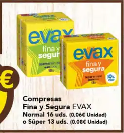 Gadis EVAX Compresas Fina y Segura Normal oferta