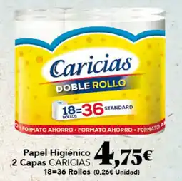 Gadis CARICIAS Papel Higiénico 2 Capas oferta