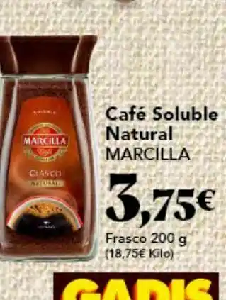 Gadis Café soluble marcilla oferta