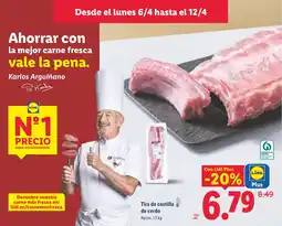 Lidl Tira de costilla de cerdo oferta