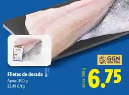 Lidl Filetes de dorada oferta