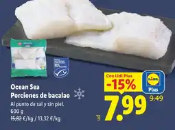 Lidl Ocean Sea Porciones de bacalao oferta