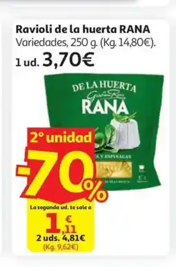 Alcampo RANA Ravioli de la huerta oferta