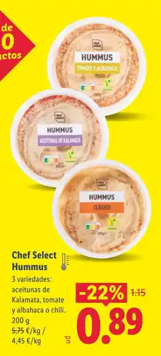 Lidl Chef Select Hummus oferta