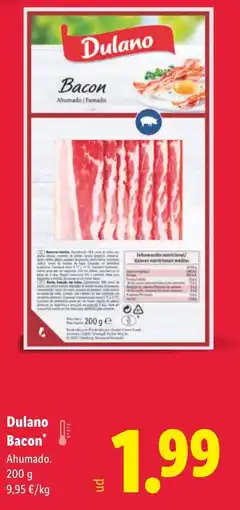 Lidl DULANO Bacon oferta