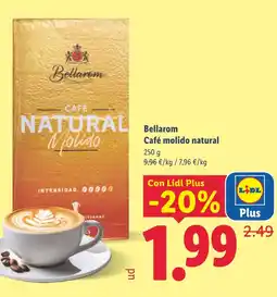 Lidl BELLAROM Café molido natural oferta