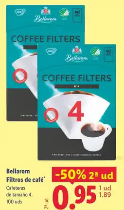 Lidl BELLAROM Filtros de café oferta