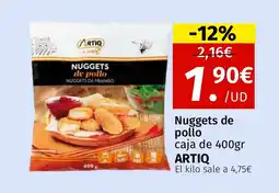 Maskom Supermercados ARTIQ Nuggets de pollo oferta