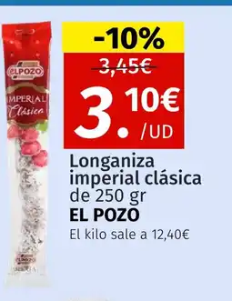 Maskom Supermercados EL POZO Longaniza imperial clásica oferta