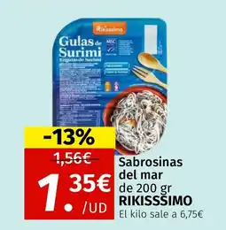 Maskom Supermercados RIKISSSIMO Sabrosinas del mar oferta
