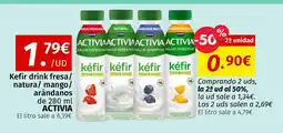 Maskom Supermercados ACTIVIA Kefir drink fresa/ natura/ mango/ arándanos oferta