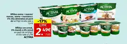 Maskom Supermercados ACTIVIA Bifidus avena + nueces/ nueces, avena + manzana o 0% chía almendras en pack oferta