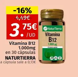 Maskom Supermercados NATURTIERRA Vitamina B12 oferta