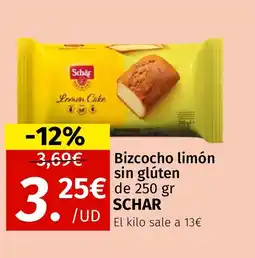 Maskom Supermercados SCHAR Bizcocho limón sin glúten oferta