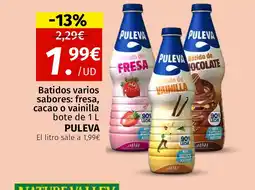 Maskom Supermercados PULEVA Batidos varios sabores: fresa, cacao o vainilla oferta