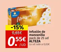 Maskom Supermercados ALTEZA Infusión de manzanilla oferta