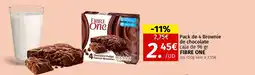 Maskom Supermercados FIBRE ONE Pack de 4 Brownie de chocolate oferta