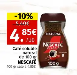 Maskom Supermercados NESCAFÉ Café soluble natural oferta