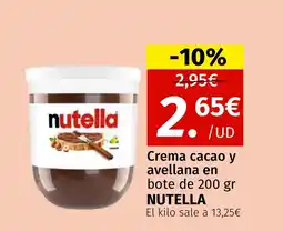 Maskom Supermercados NUTELLA Crema cacao y avellana en bote oferta