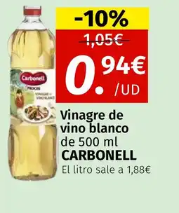 Maskom Supermercados CARBONELL Vinagre de vino blanco oferta