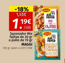 Maskom Supermercados MAGGI Sazonador Mix fajitas o pollo oferta