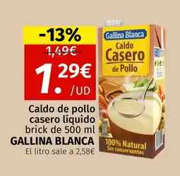 Maskom Supermercados GALLINA BLANCA Caldo de pollo casero líquido oferta