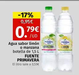 Maskom Supermercados FUENTE PRIMAVERA Agua sabor limón oferta