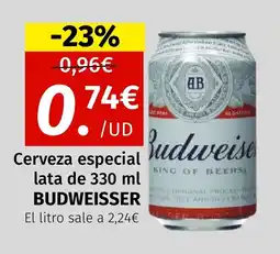 Maskom Supermercados BUDWEISSER Cerveza especial oferta