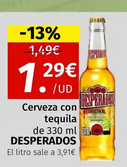 Maskom Supermercados DESPERADOS Cerveza con tequila oferta