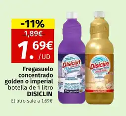 Maskom Supermercados DISICLIN Fregasuelo concentrado golden o imperial botella oferta