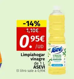 Maskom Supermercados ASEVI Limpiahogar vinagre oferta