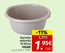 Maskom Supermercados VIGAR Barreño redondo oferta