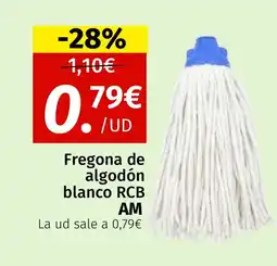 Maskom Supermercados AM Fregona de algodón blanco RCB oferta