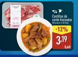 ALDI Costillas de cerdo troceadas oferta
