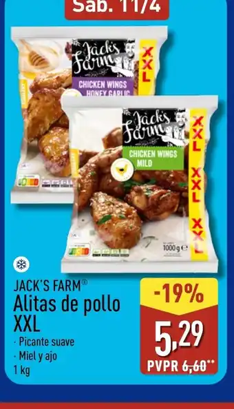ALDI JACK'S FARM Alitas de pollo XXL oferta