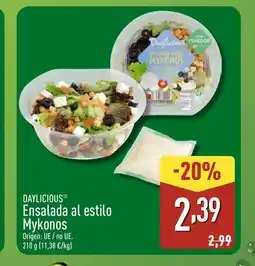 ALDI DAYLICIOUS Ensalada al estilo Mykonos oferta