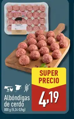 ALDI Albóndigas de cerdo oferta