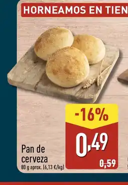 ALDI Pan de cerveza oferta