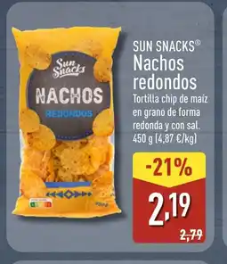 ALDI SUN SNACKS Nachos redondos oferta