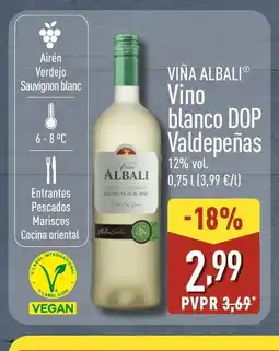 ALDI VIÑA ALBALI Vino blanco DOP Valdepeñas oferta