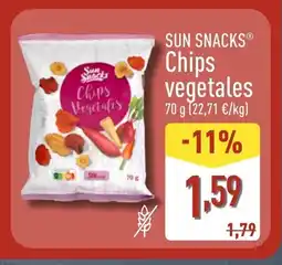 ALDI SUN SNACKS Chips vegetales oferta