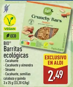 ALDI BIO Barritas ecológicas oferta