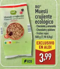ALDI BIO Muesli crujiente ecológico oferta