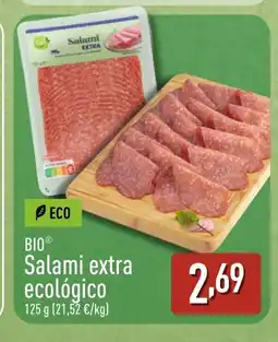 ALDI BIO Salami extra ecológico oferta