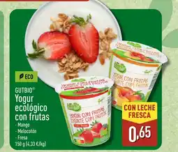 ALDI GUTBIO Yogur ecológico con frutas oferta