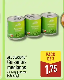ALDI ALL SEASONS Guisantes medianos oferta